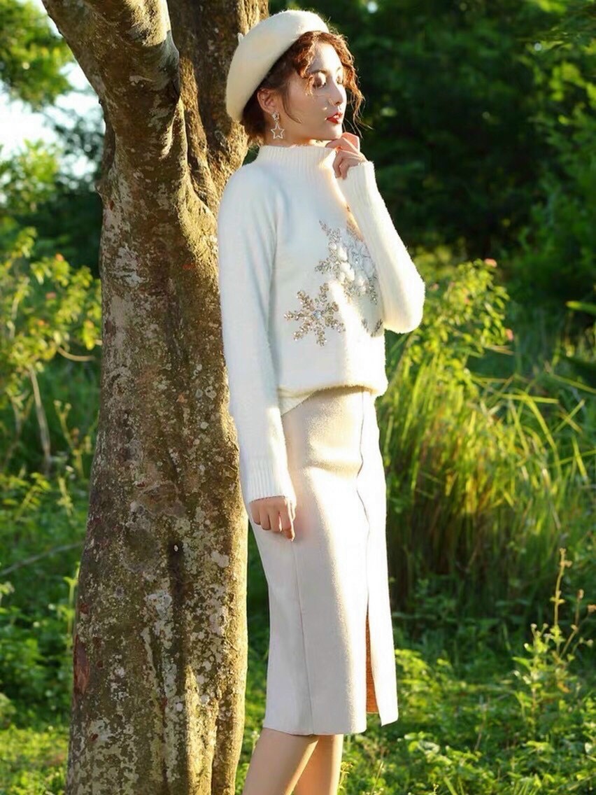 Áo LEn Hình Bông Tuyết - LEN22